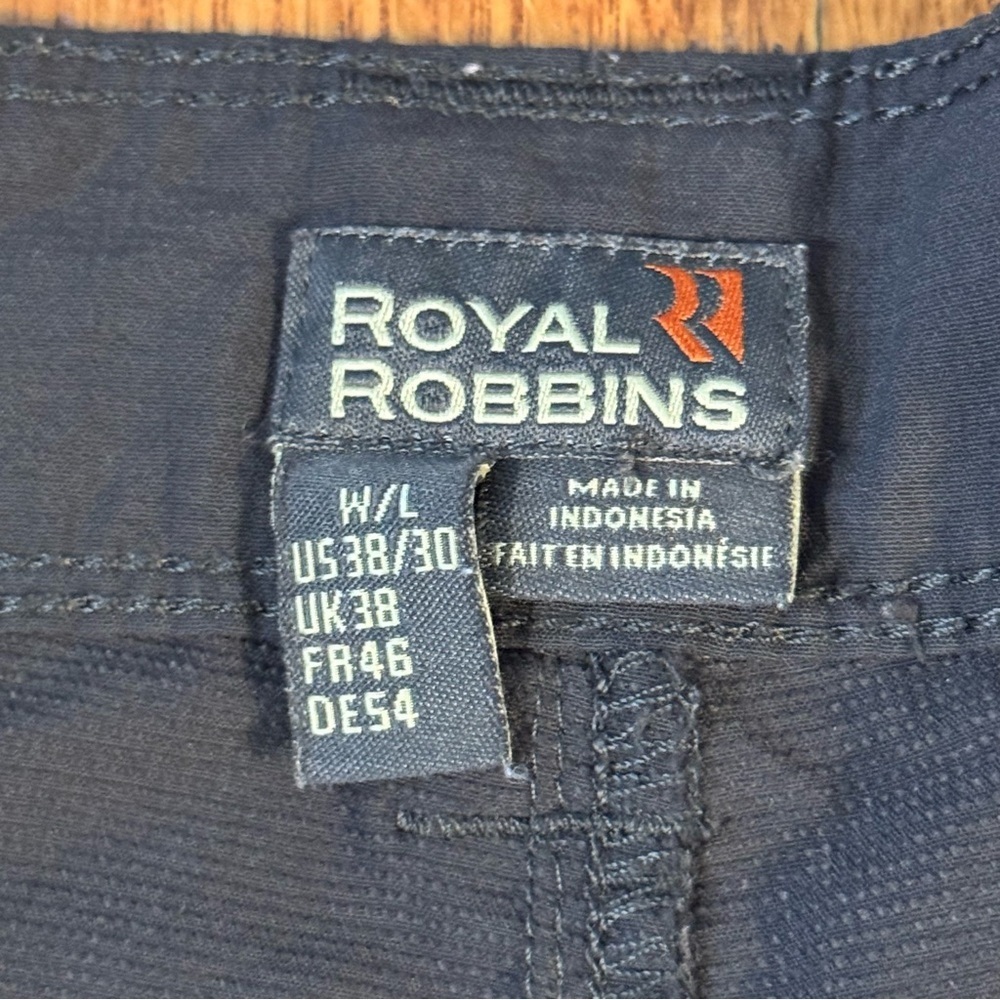 Royal Robbins Black Pants Men’s Size 38/30 - Picture 3 of 6